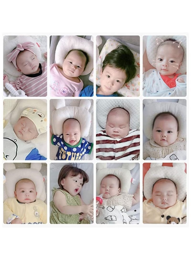 ColaBear Baby Pillows for Newborn Sleeping(0-12months) Prevent Flat Head Nursery Shaping Infant Unisex Latex Pillow Protection Support - Image 5